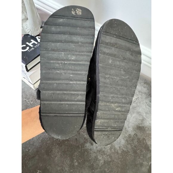 Fabrizio Viti Suede and black sheepskin mules Size 38 8 - Picture 5 of 5